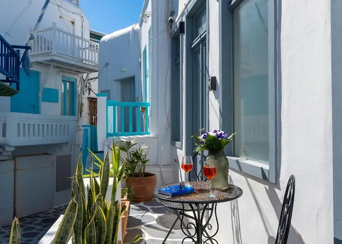 Pfx Mykonos Deluxe 3 Brms With Sauna By μρs Apartament